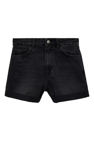 Short jean mom-fit - Noir
