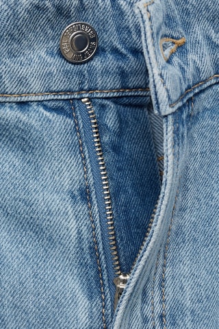 Short en jean pinces - Bleu