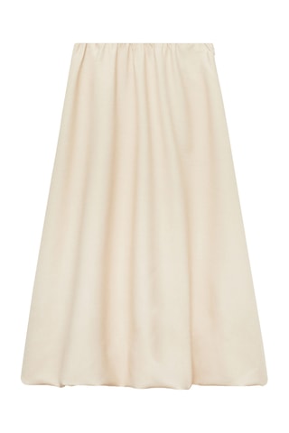 Jupe midi évasée - Beige