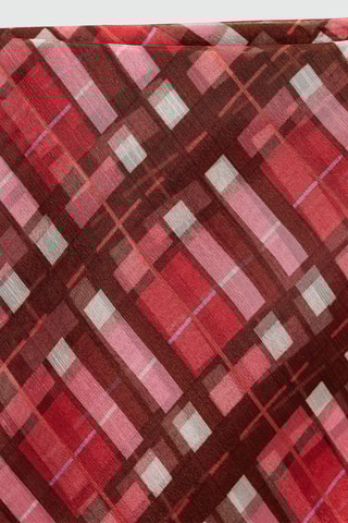 Jupe longue carreaux - Rouge et marron