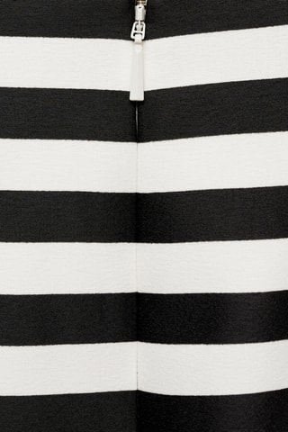 Minijupe maille rayures - Noir
