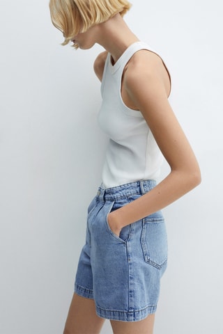 Short jean slouchy - Bleu