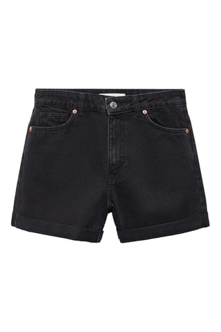 Short jean mom-fit - Noir