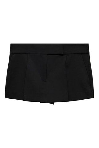 Jupe short taille basse - Noir