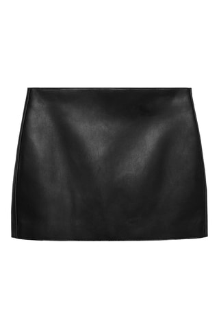 Minijupe similicuir - Noir