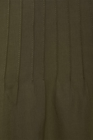Jupe évasée détail pinces - Kaki