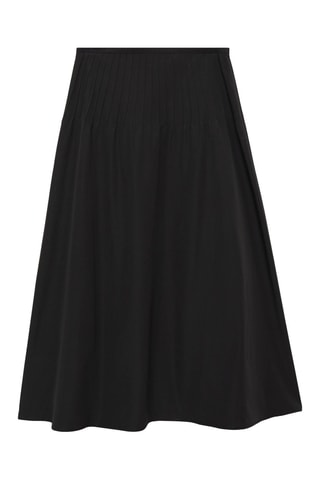 Jupe évasée détail pinces - Noir