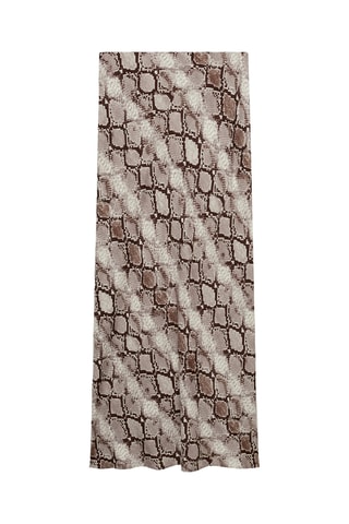 Jupe longue serpent - Marron
