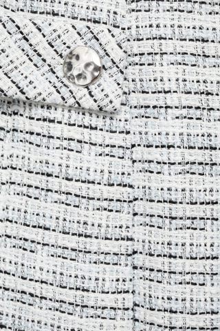 Minijupe tweed boutons - Bleu clair