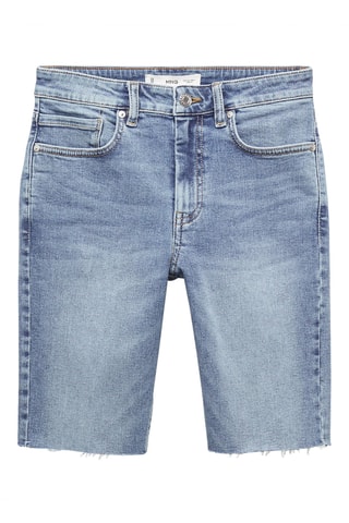 Bermuda en jean slim fit - Bleu