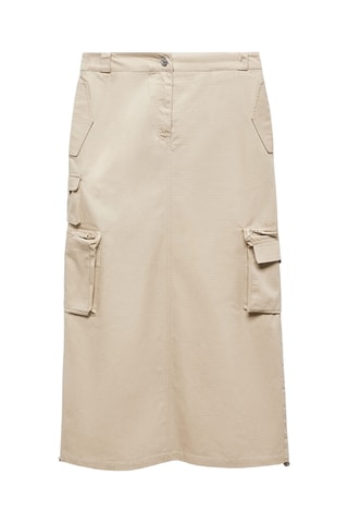 Jupe parachute poches cargo - Beige