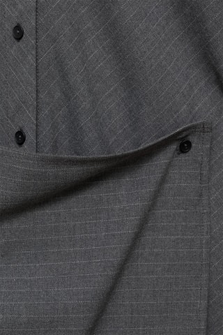 Robe chemise rayures tennis - Gris