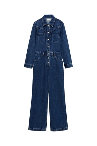 Combi-pantalon en jean - Bleu