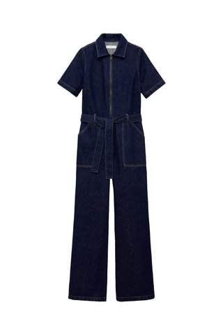 Combinaison en jean rinse wash - Bleu