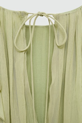 Robe gaze volants - Vert