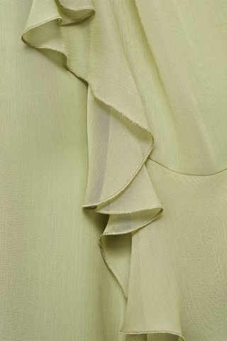 Robe gaze volants - Vert