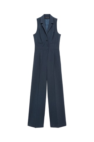 Combi-pantalon à rayures tennis - Bleu marine