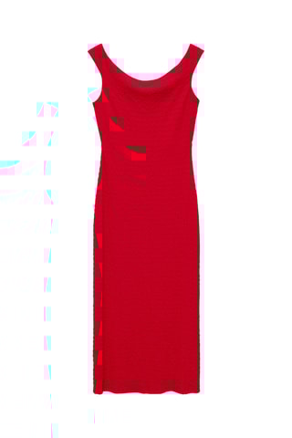 Robe longue épaules dénudées - Rouge