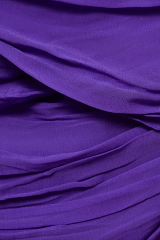 Robe courte asymétrique drapée - Violet