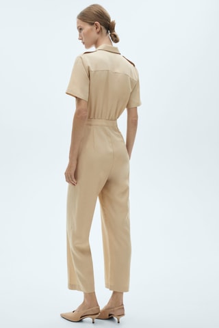 Combinaison Lyocell col chemise - Beige