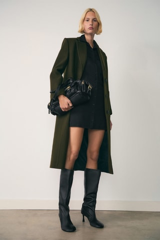 Robe chemisier courte - Noir