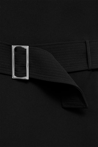 Robe courte ceinture - Noir