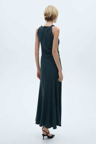 Robe longue évasée - Gris