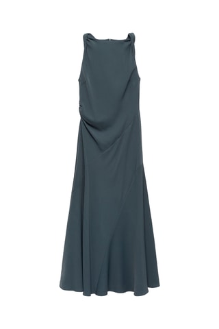 Robe longue évasée - Gris