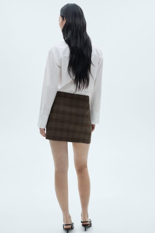 Robe courte combinée - Blanc