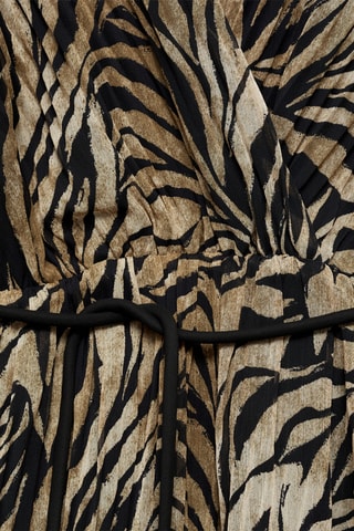Robe léopard nœud - Marron
