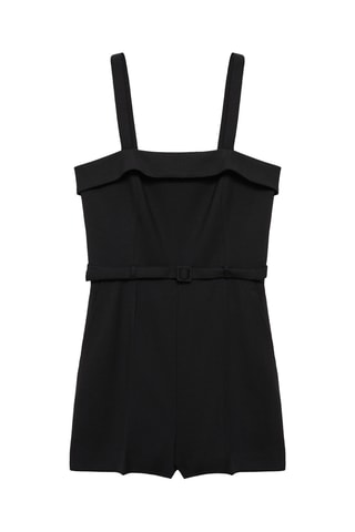 Combi-short ceinture - Noir