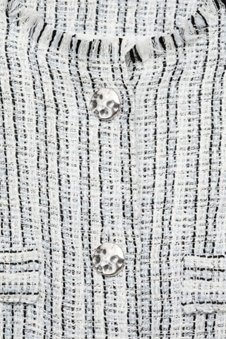 Robe tweed boutons - Bleu