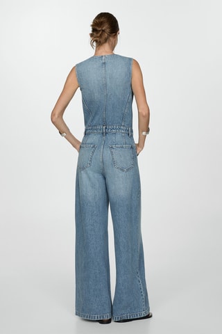 Combi-pantalon en jean - Bleu