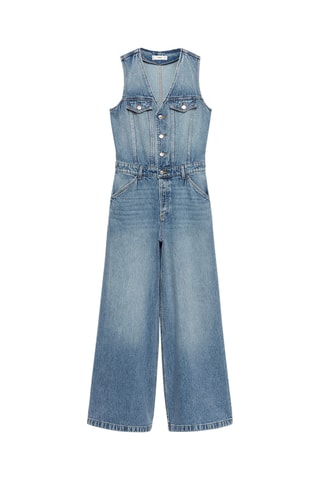 Combi-pantalon en jean - Bleu