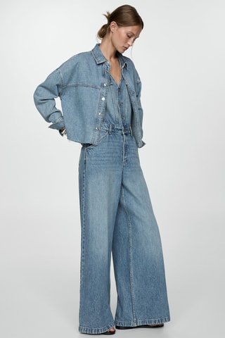 Combi-pantalon en jean - Bleu