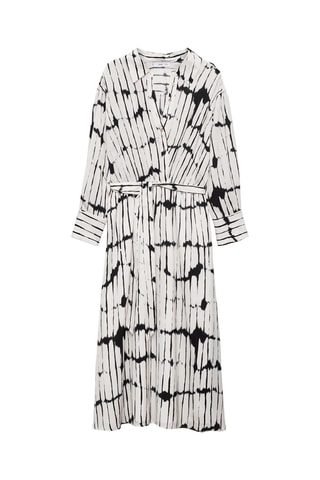 Robe chemisier imprimée - Blanc