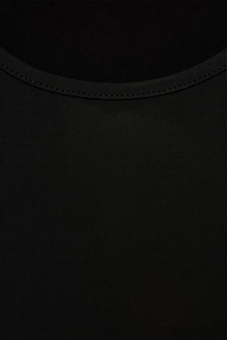 Robe longue échancrée - Noir