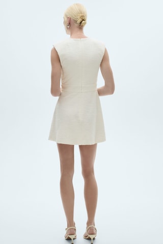 Robe courte texturée - Blanc