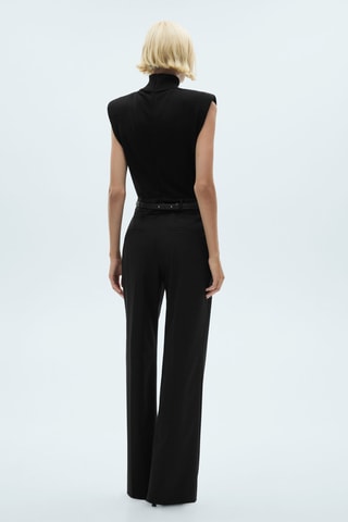 Combinaison épaulettes ceinture - Noir