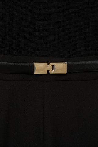 Combinaison épaulettes ceinture - Noir