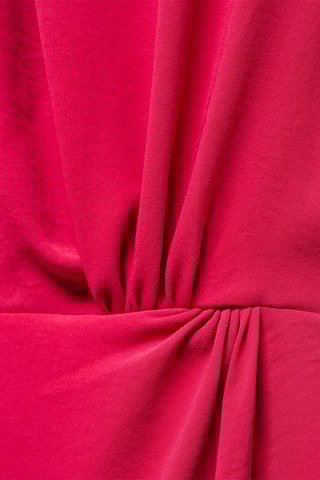 Robe détail drapé - Fuchsia