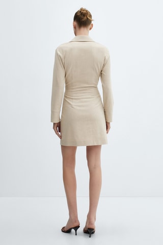 Robe détail nœud - Beige