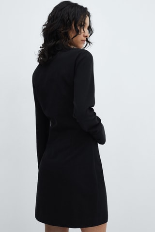Robe détail nœud - Noir