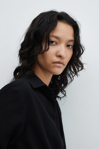 Robe détail nœud - Noir