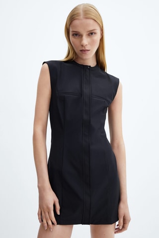 Robe courte cintrée - Bleu nuit