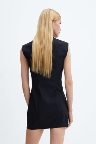 Robe courte cintrée - Bleu nuit