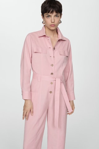 Combi-pantalon boutons - Rose