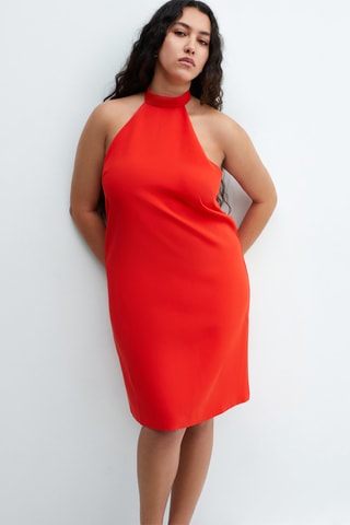 Robe emmanchures américaines dos nu - Rouge