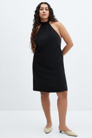 Robe emmanchures américaines dos nu - Noir
