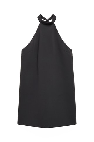 Robe emmanchures américaines dos nu - Noir